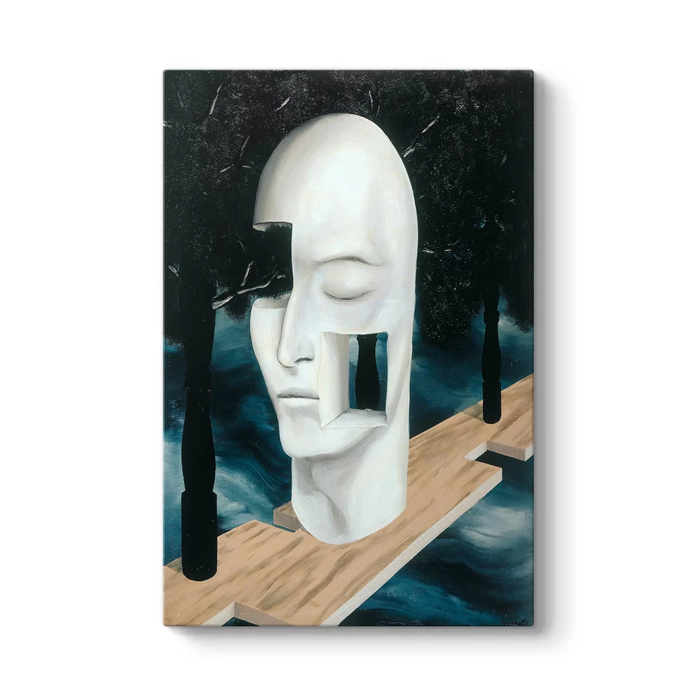 Rene Magritte - The Face Of Genius‏ Tablosu - Model 2